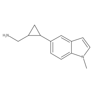 rac-[(1R,2R)-2-(1-methyl-1H-indol-5-yl)cyclopropyl]methanamine结构式