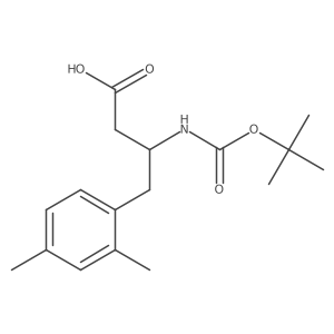 3-(Boc-amino)-4-(2,4-dimethylphenyl)butyric Acid结构式