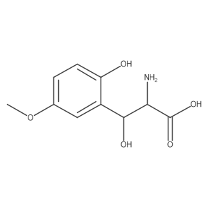 2-Amino-3-hydroxy-3-(2-hydroxy-5-methoxyphenyl)propanoic acid Structure
