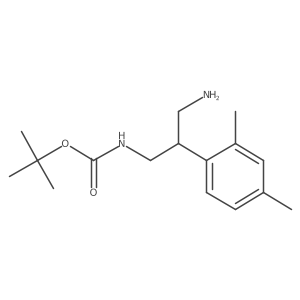 tert-butyl N-[3-amino-2-(2,4-dimethylphenyl)propyl]carbamate结构式