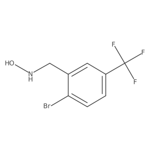N-{[2-bromo-5-(trifluoromethyl)phenyl]methyl}hydroxylamine Structure