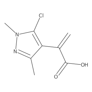 2-(5-chloro-1,3-dimethyl-1H-pyrazol-4-yl)prop-2-enoic acid Structure