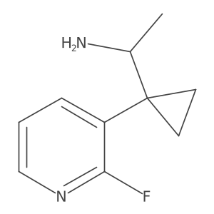 1-[1-(2-Fluoropyridin-3-yl)cyclopropyl]ethan-1-amine Structure