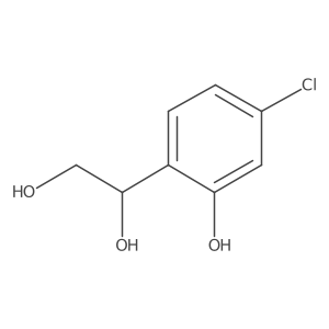 1-(4-Chloro-2-hydroxyphenyl)ethane-1,2-diol Structure