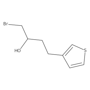1-Bromo-4-(thiophen-3-yl)butan-2-ol Structure