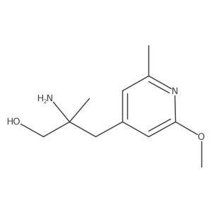 2-Amino-3-(2-methoxy-6-methylpyridin-4-yl)-2-methylpropan-1-ol Structure