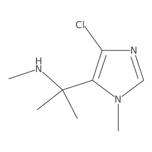 [2-(4-chloro-1-methyl-1H-imidazol-5-yl)propan-2-yl](methyl)amine结构式