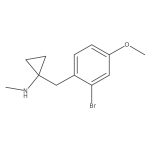 1-[(2-bromo-4-methoxyphenyl)methyl]-N-methylcyclopropan-1-amine结构式