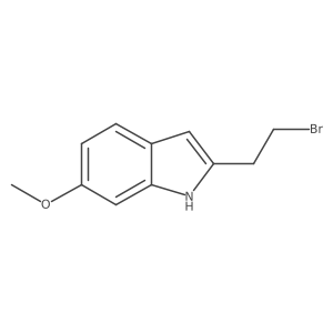2-(2-bromoethyl)-6-methoxy-1H-indole Structure
