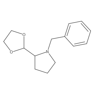 1-Benzyl-2-(1,3-dioxolan-2-yl)pyrrolidine Structure