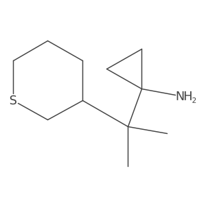 1-[2-(Thian-3-yl)propan-2-yl]cyclopropan-1-amine Structure