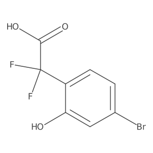 2-(4-Bromo-2-hydroxyphenyl)-2,2-difluoroacetic acid Structure