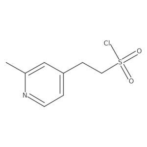 2-(2-Methylpyridin-4-yl)ethane-1-sulfonyl chloride结构式