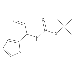 tert-butyl N-[2-oxo-1-(thiophen-2-yl)ethyl]carbamate结构式