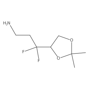 3-(2,2-Dimethyl-1,3-dioxolan-4-yl)-3,3-difluoropropan-1-amine Structure