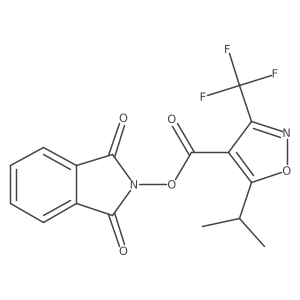1,3-dioxo-2,3-dihydro-1H-isoindol-2-yl 5-(propan-2-yl)-3-(trifluoromethyl)-1,2-oxazole-4-carboxylate结构式