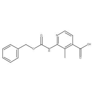 3-Methyl-2-(phenylmethoxycarbonylamino)pyridine-4-carboxylic acid Structure
