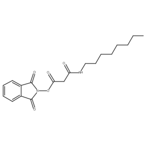 1,3-dioxo-2,3-dihydro-1H-isoindol-2-yl 2-(octylcarbamoyl)acetate Structure