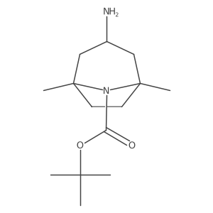 Rel-tert-butyl (1R,3s,5S)-3-amino-1,5-dimethyl-8-azabicyclo[3.2.1]octane-8-carboxylate Structure