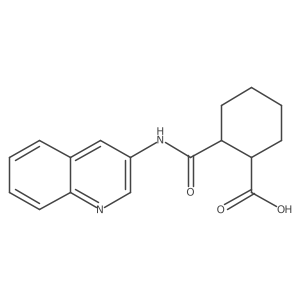 2-[(3-Quinolinylamino)carbonyl]cyclohexanecarboxylic acid Structure
