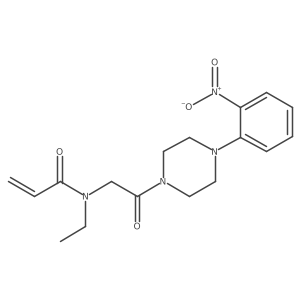 N-ethyl-N-{2-[4-(2-nitrophenyl)piperazin-1-yl]-2-oxoethyl}prop-2-enamide Structure