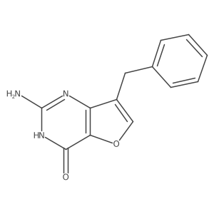2-amino-7-benzylfuro[3,2-d]pyrimidin-4(3H)-one结构式