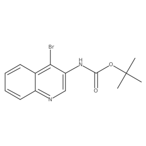 tert-butyl N-(4-bromoquinolin-3-yl)carbamate Structure