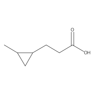 3-[(1R,2R)-2-Methylcyclopropyl]propanoic acid Structure