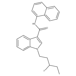 1-(3-fluoropentyl)-N-(naphthalen-1-yl)-1H-indole-3-carboxamide结构式