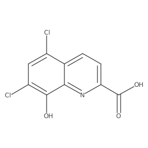 5,7-Dichloro-8-hydroxyquinoline-2-carboxylic acid Structure