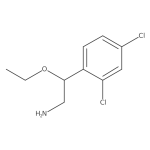 Benzeneethanamine, 2,4-dichloro-beta-ethoxy- Structure
