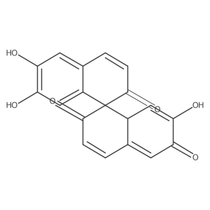 6 inverted exclamation marka,7,7 inverted exclamation marka-Trihydroxy-1,1 inverted exclamation marka-spirobi[naphthalene]-2,2 inverted exclamation marka,6-trione Structure