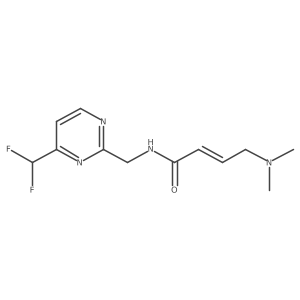 (E)-N-[[4-(Difluoromethyl)pyrimidin-2-yl]methyl]-4-(dimethylamino)but-2-enamide Structure