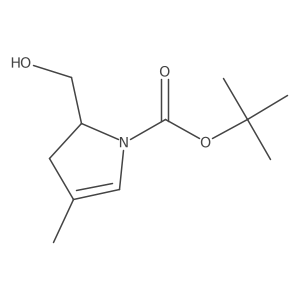 Tert-butyl (S)-2-(hydroxymethyl)-4-methyl-2,3-dihydro-1H-pyrrole-1-carboxylate Structure