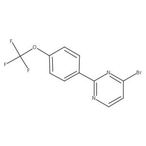 4-Bromo-2-[4-(trifluoromethoxy)phenyl]pyrimidine Structure