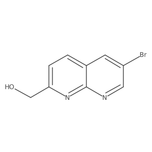 (6-Bromo-1,8-naphthyridin-2-yl)methanol Structure