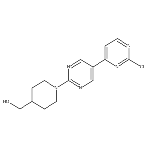 (1-(2-Chloro-[4,5-bipyrimidin]-2-YL)piperidin-4-YL)methanol结构式