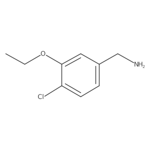 4-Chloro-3-ethoxybenzenemethanamine Structure