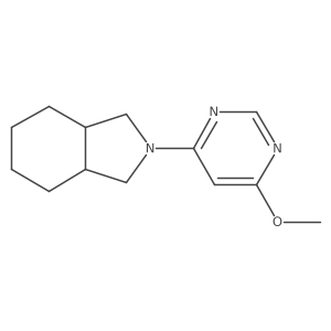 2-(6-methoxypyrimidin-4-yl)-octahydro-1H-isoindole结构式