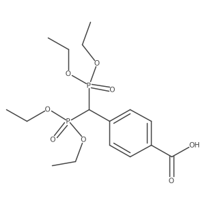 4-[Bis(diethoxyphosphinyl)methyl]benzoic acid结构式