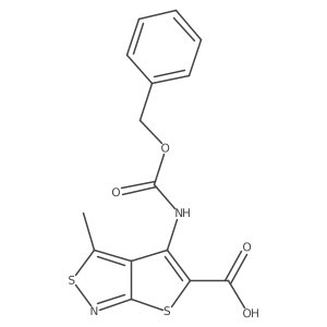 4-{[(Benzyloxy)carbonyl]amino}-3-methylthieno[2,3-c][1,2]thiazole-5-carboxylic acid Structure