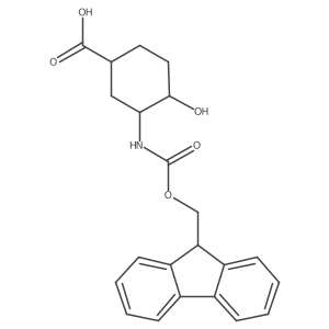 3-({[(9H-fluoren-9-yl)methoxy]carbonyl}amino)-4-hydroxycyclohexane-1-carboxylic acid Structure