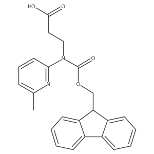 3-({[(9H-fluoren-9-yl)methoxy]carbonyl}(6-methylpyridin-2-yl)amino)propanoic acid结构式