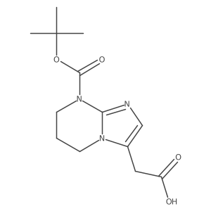 2-{8-[(tert-butoxy)carbonyl]-5H,6H,7H,8H-imidazo[1,2-a]pyrimidin-3-yl}acetic acid Structure