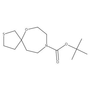 Tert-butyl 6-oxa-2-thia-9-azaspiro[4.6]undecane-9-carboxylate结构式