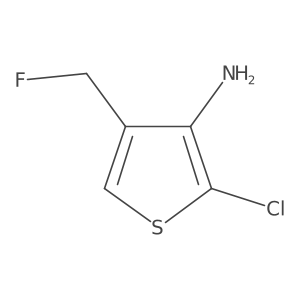 2-Chloro-4-(fluoromethyl)thiophen-3-amine结构式