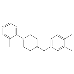 4-{4-[(3,4-Difluorophenyl)methyl]piperazin-1-yl}-5-methylpyrimidine Structure