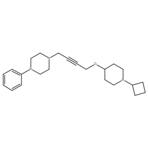 1-{4-[(1-Cyclobutylpiperidin-4-yl)oxy]but-2-yn-1-yl}-4-phenylpiperazine结构式
