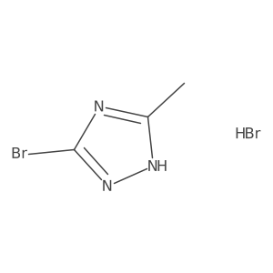5-bromo-3-methyl-1H-1,2,4-triazole hydrobromide结构式