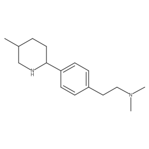N,N-Dimethyl-2-(4-((2R,5S)-5-methylpiperidin-2-yl)phenyl)ethan-1-amine结构式